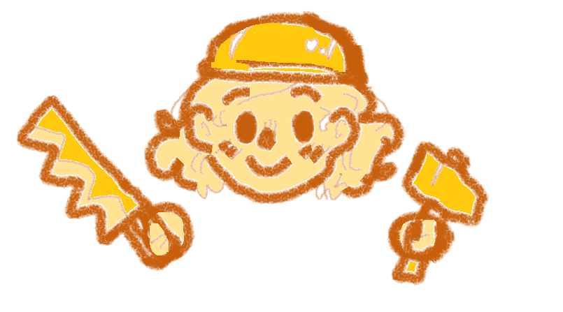 a cute girlie wearing a construction hat and holding a hammer & saw